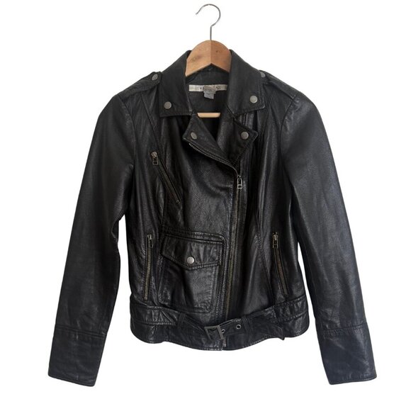 Victoria's Secret Rezrekshn by Esther Chen | Vintage 00's Era Leather Jacket XS - Picture 1 of 16